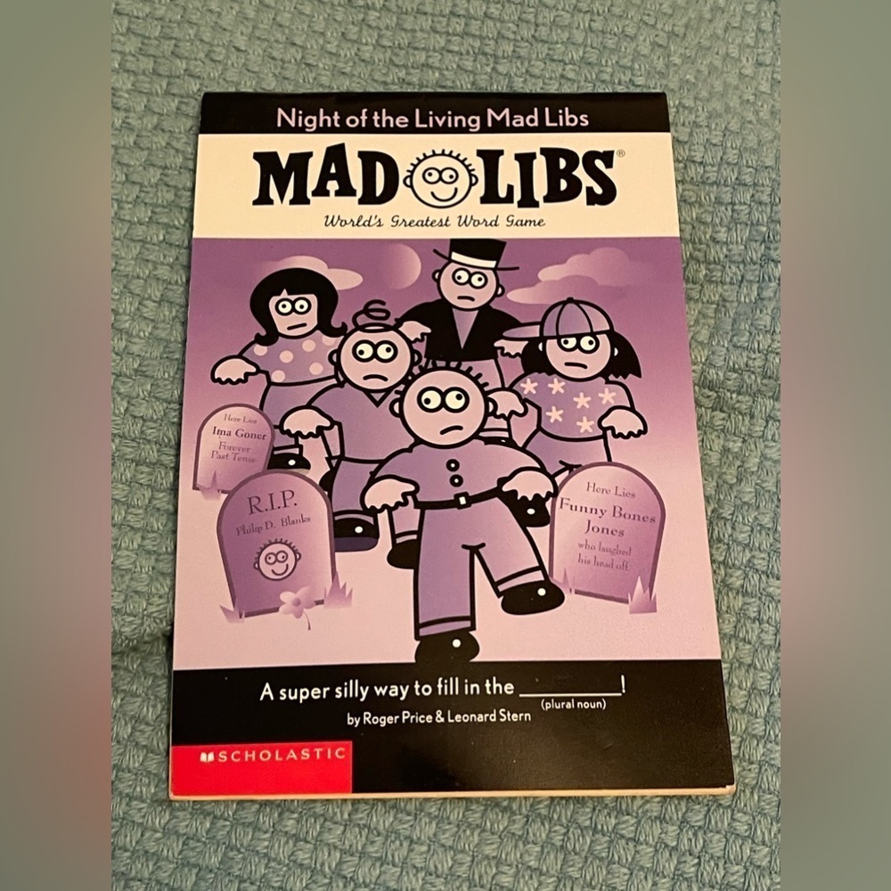 UNUSED 1994 Mad Libs:Night of the Living Mad Libs